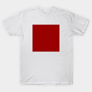 PLAIN SOLID OU Crimson Red T-Shirt